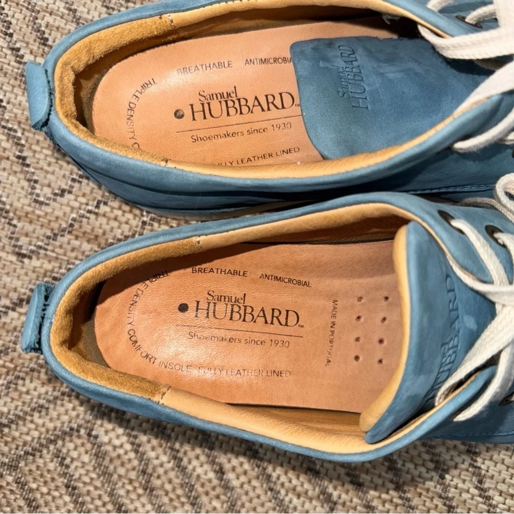 Samuel Hubbard Men’s 10M Hubbard Free Walking Shoe Sky Blue Leather 3121‎